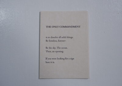Letterpress — Alchemy poetry piece