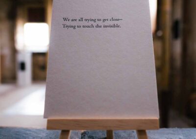Letterpress — Alchemy poetry piece