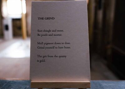 Letterpress — Alchemy poetry piece