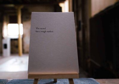 Letterpress — Alchemy poetry piece