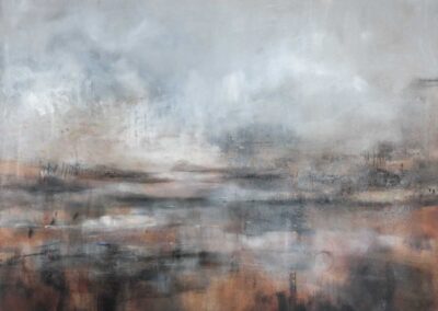 Pilgrim, 120cm x 150cm, oil and gold leaf on linen