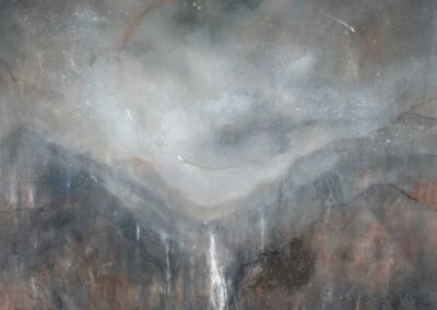 Crucible, 150cm x 120cm, oil and gold leaf on linen