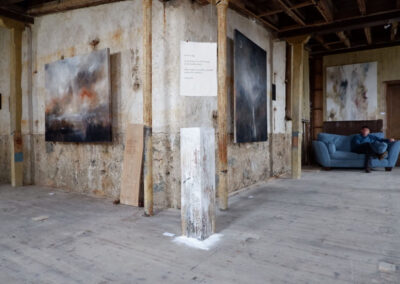 Salt Rock, 90cm x 25cm x 25cm, pigment, acrylic binder and marble dust on canvas