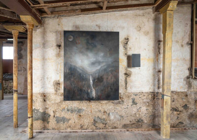 Crucible, 150cm x 120cm, oil and gold leaf on linen
